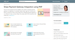 Desktop Screenshot of phppot.com